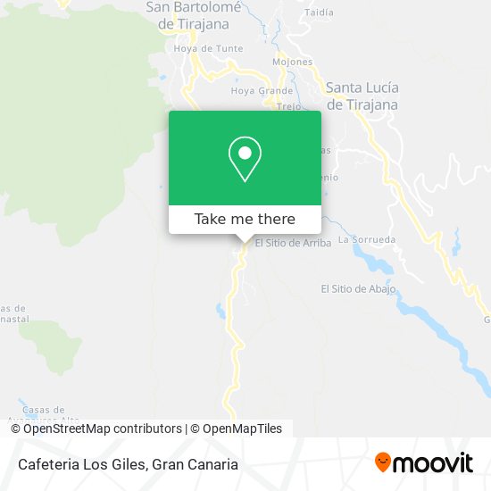 Cafeteria Los Giles map