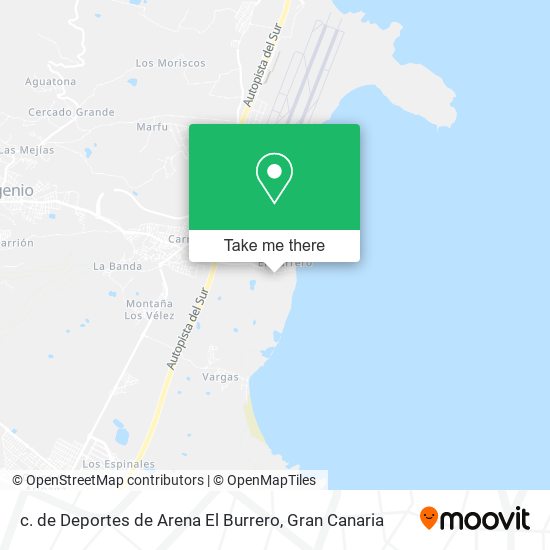 c. de Deportes de Arena El Burrero map