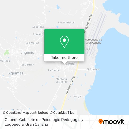 Gapec - Gabinete de Psicología Pedagogía y Logopedia map