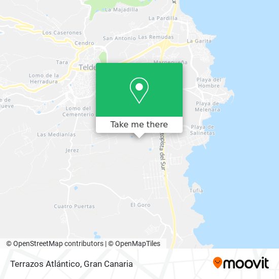 Terrazos Atlántico map