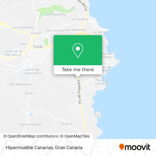 mapa Hipermueble Canarias