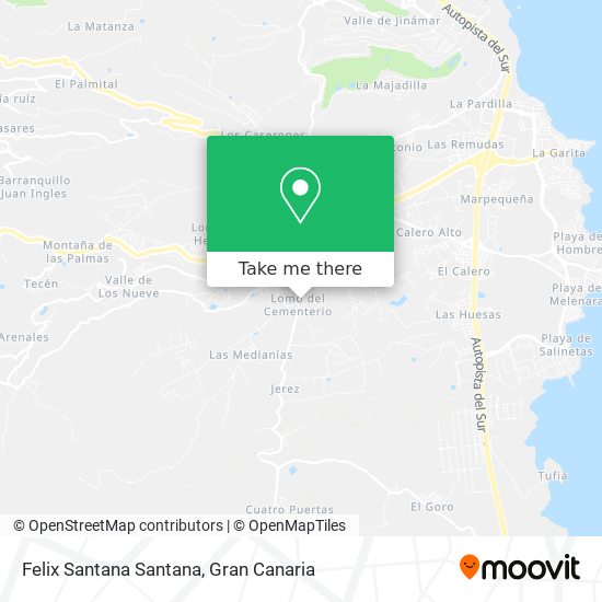Felix Santana Santana map
