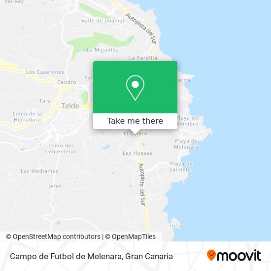 Campo de Futbol de Melenara map