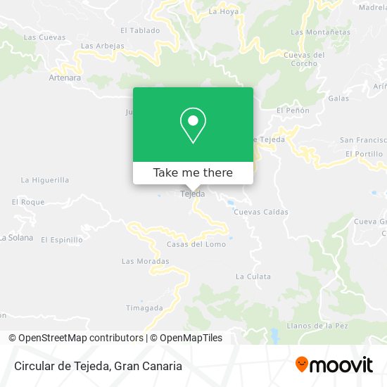 Circular de Tejeda map