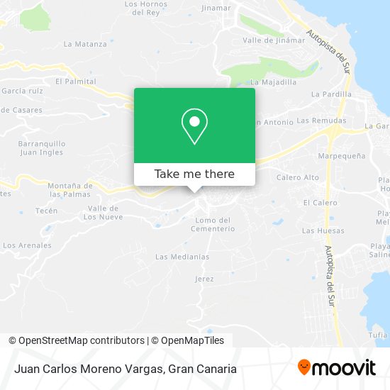 Juan Carlos Moreno Vargas map