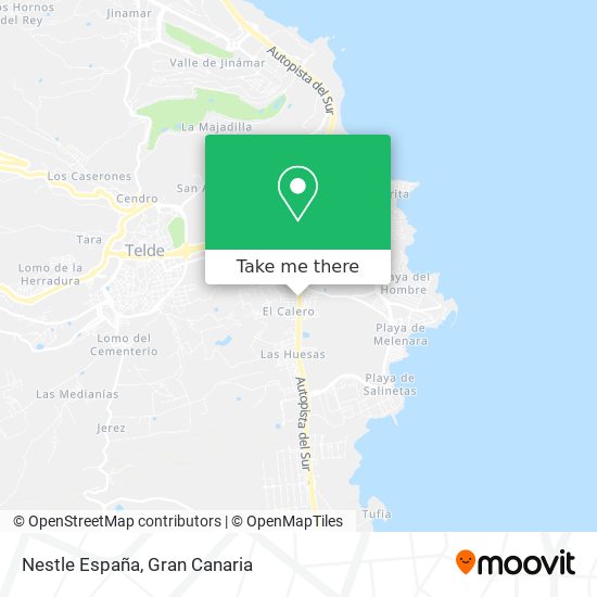 Nestle España map