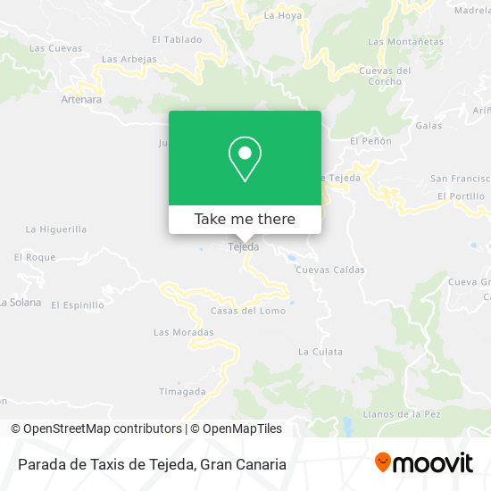 Parada de Taxis de Tejeda map