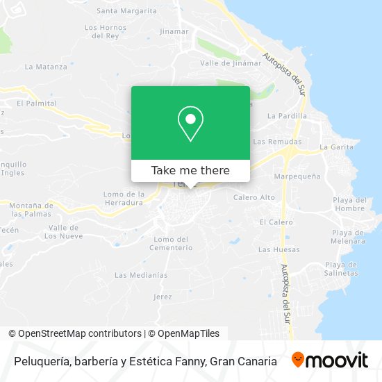 Peluquería, barbería y Estética Fanny map
