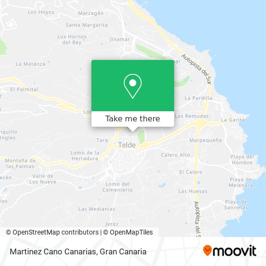 Martinez Cano Canarias map