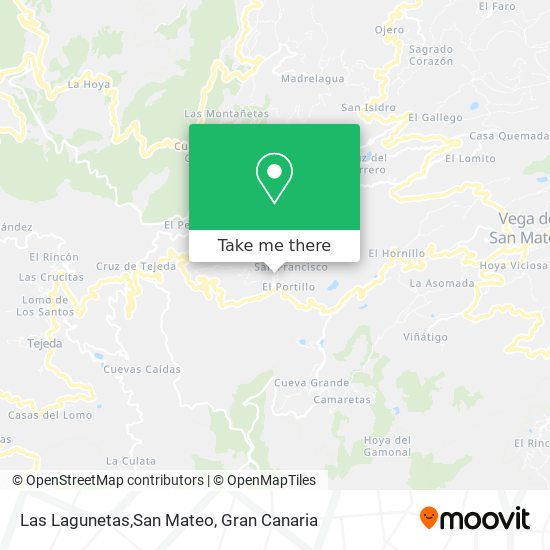 Las Lagunetas,San Mateo map