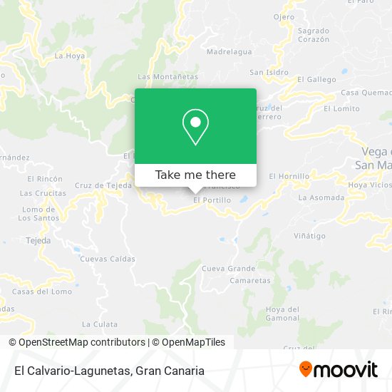 El Calvario-Lagunetas map