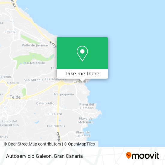 Autoservicio Galeon map