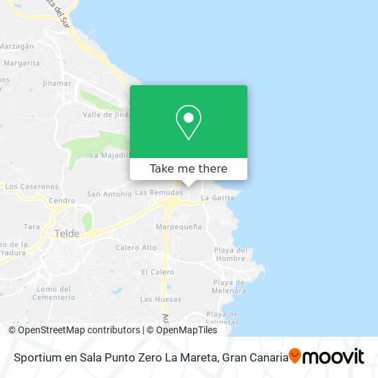 Sportium en Sala Punto Zero La Mareta map
