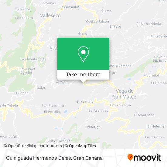 Guiniguada Hermanos Denis map