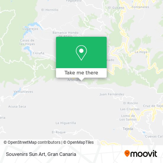 Souvenirs Sun Art map
