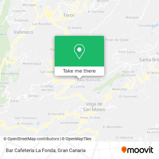 Bar Cafeteria La Fonda map
