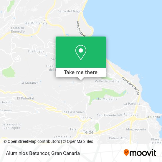 Aluminios Betancor map