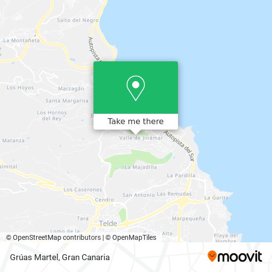 Grúas Martel map