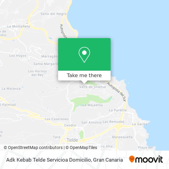 Adk Kebab Telde Servicioa Domicilio map