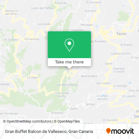 Gran Buffet Balcon de Valleseco map