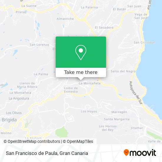 San Francisco de Paula map