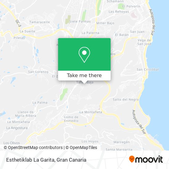 Esthetiklab La Garita map