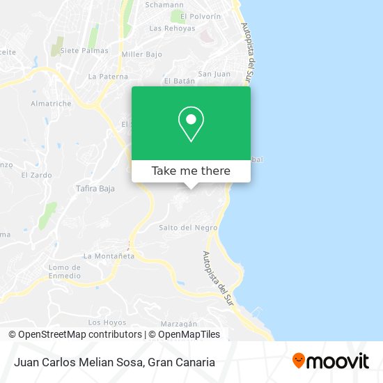 Juan Carlos Melian Sosa map