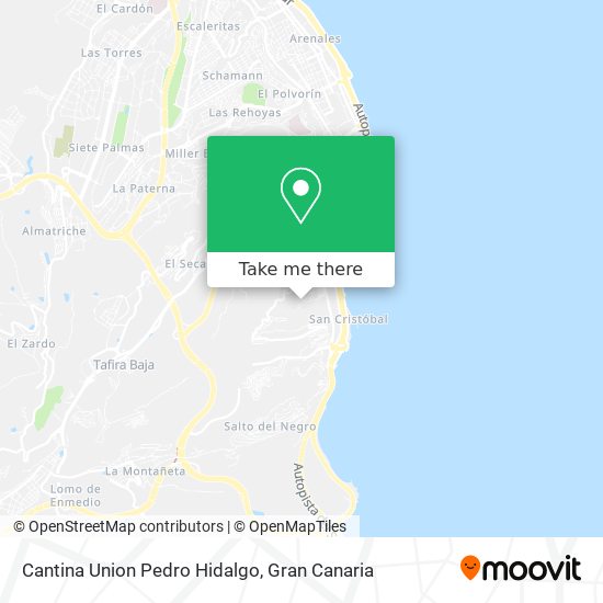 Cantina Union Pedro Hidalgo map