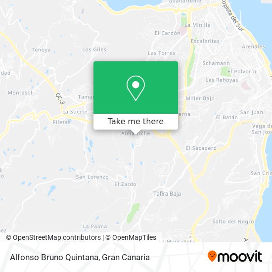 Alfonso Bruno Quintana map