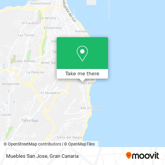 Muebles San Jose map