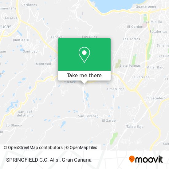 SPRINGFIELD C.C. Alisi map