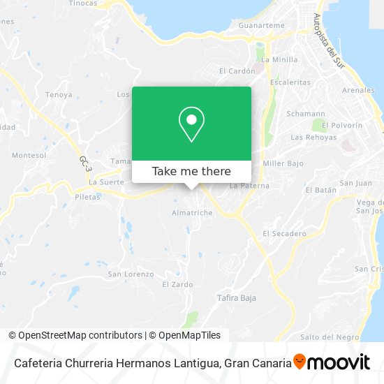 Cafeteria Churreria Hermanos Lantigua map