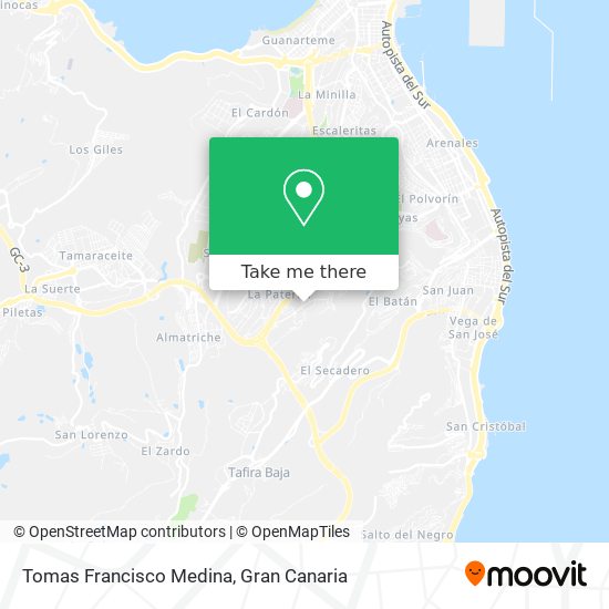 Tomas Francisco Medina map