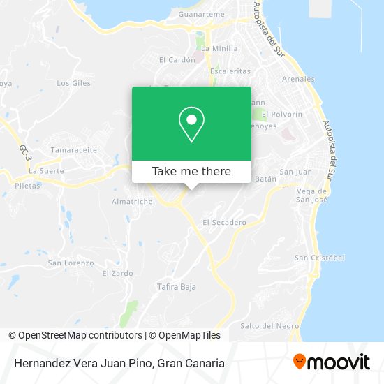 Hernandez Vera Juan Pino map