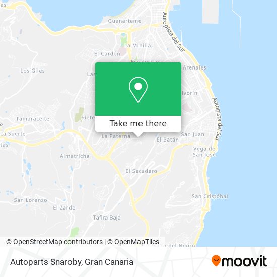 Autoparts Snaroby map