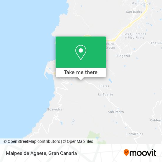 Maipes de Agaete map