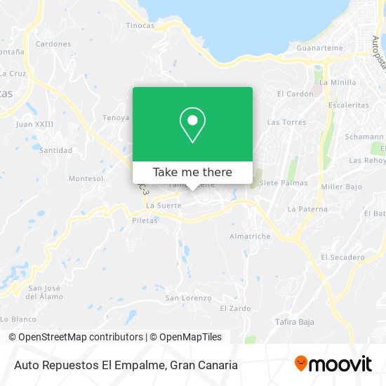 Auto Repuestos El Empalme map