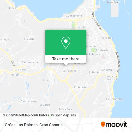 Grúas Las Palmas map