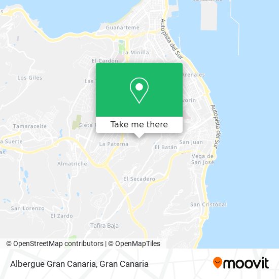 Albergue Gran Canaria map