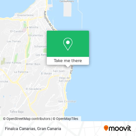 Finalca Canarias map