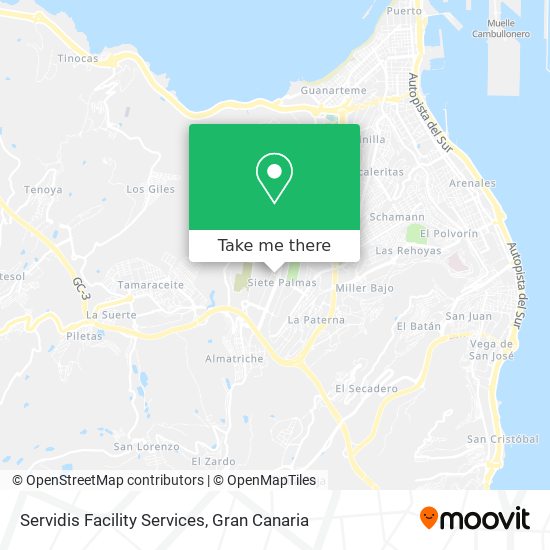 Servidis Facility Services map