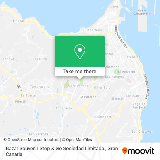 Bazar Souvenir Stop & Go Sociedad Limitada. map