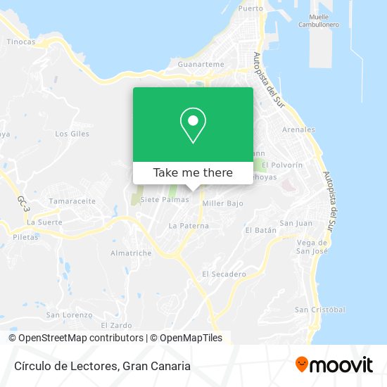 Círculo de Lectores map