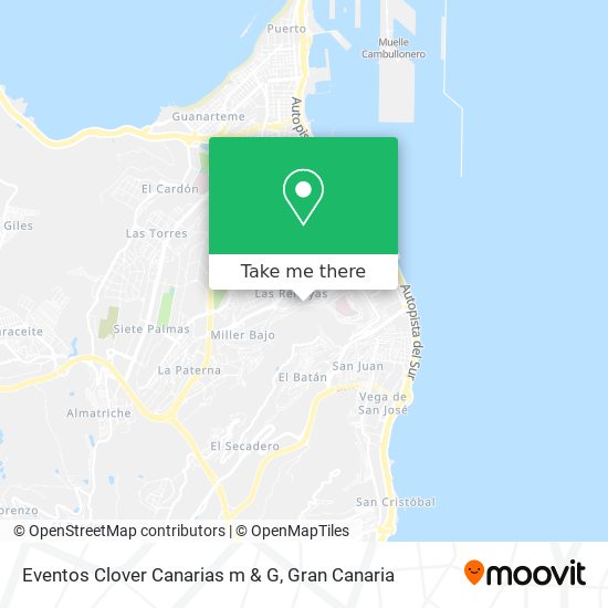 Eventos Clover Canarias m & G map