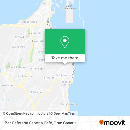 Bar Cafetería Sabor a Café map