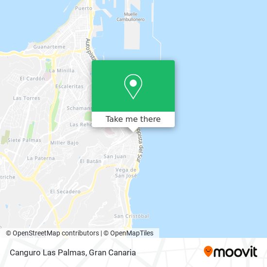 Canguro Las Palmas map