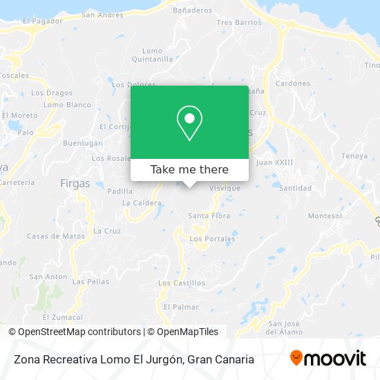 Zona Recreativa Lomo El Jurgón map