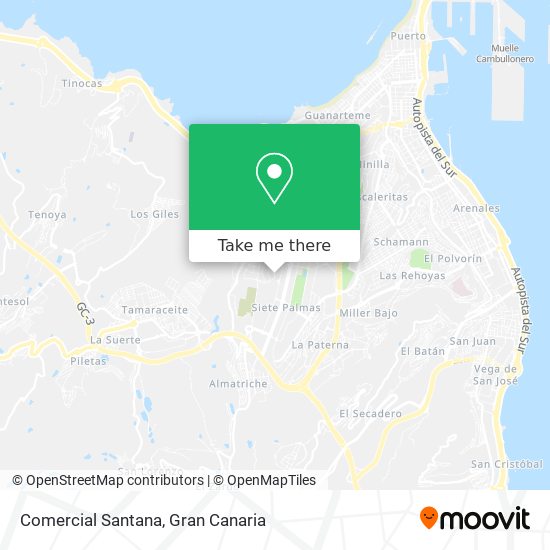 Comercial Santana map