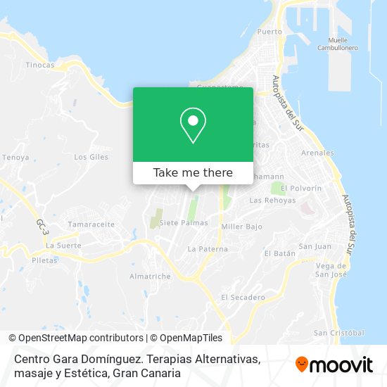Centro Gara Domínguez. Terapias Alternativas, masaje y Estética map