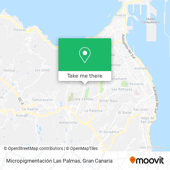 Micropigmentación Las Palmas map
